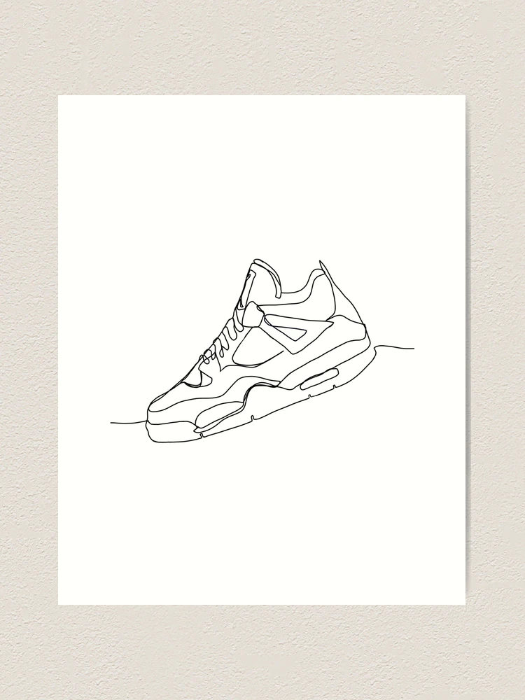 AIR JORDAN4 アート　点描画　banana Yamamoto AIR JORDAN4 アート 点描画 banana Yamamoto
