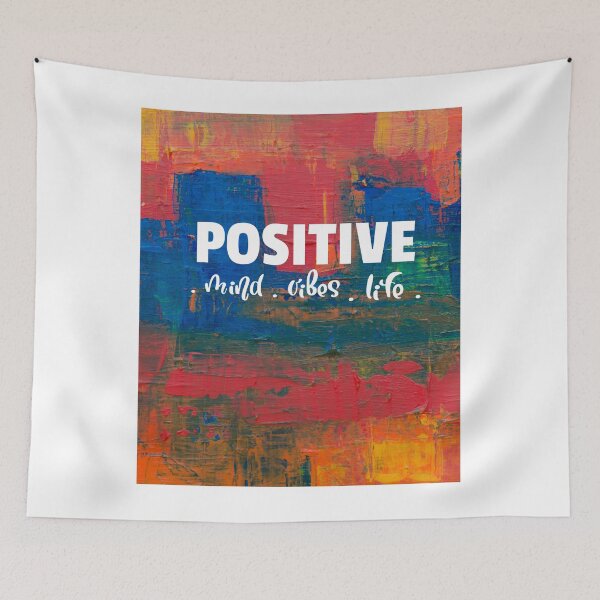 Item preview, positive, mind, vibes, life, short, phrase, motivational, inspirational, quotes, sayings, poster designed and sold by helkav.