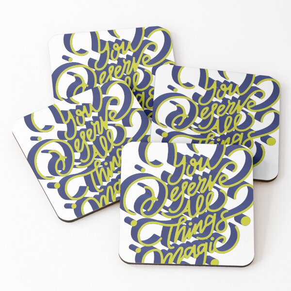 Item preview, You Deserve All Things Magic Typography Quotes designed and sold by krisnasetyam.