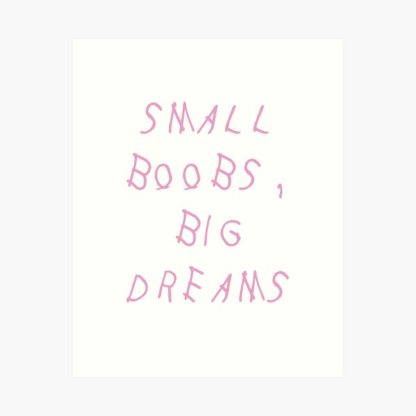 Small Boobs Wall Art for Sale