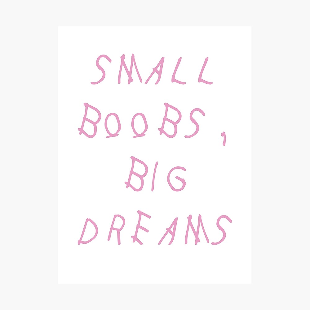 Small Boobs, Big Dreams - DRAKE Poster