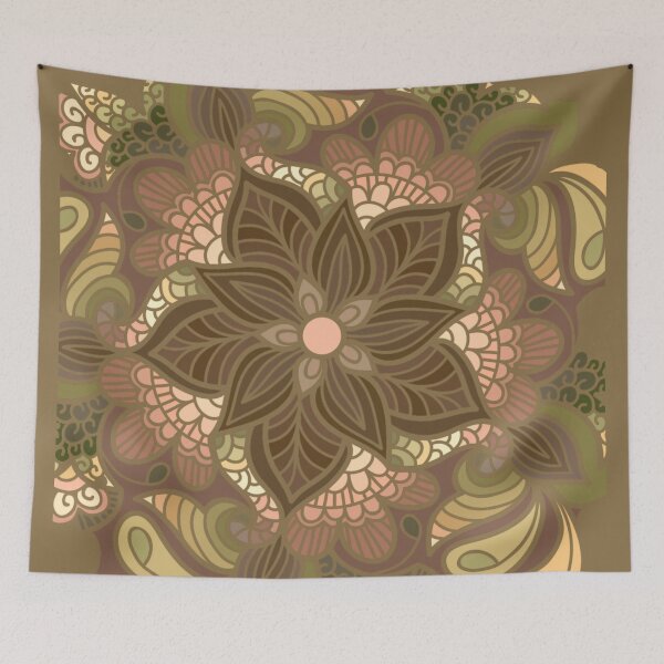 Item preview, Retro Floral Bohemian Design designed and sold by Alondra.
