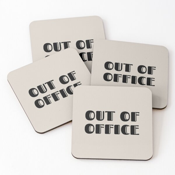Item preview, Out Of Office - Black and Beige designed and sold by Flip & Flop.