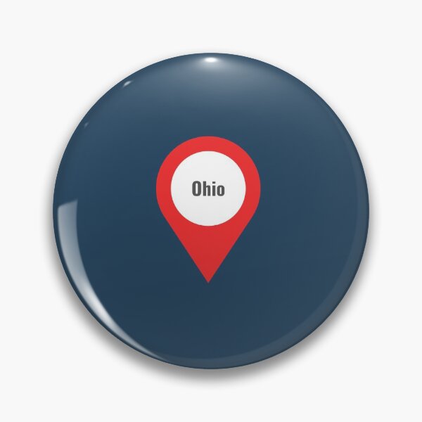 Item preview, Ohio - Location Tag (pink) designed and sold by CityCollection.