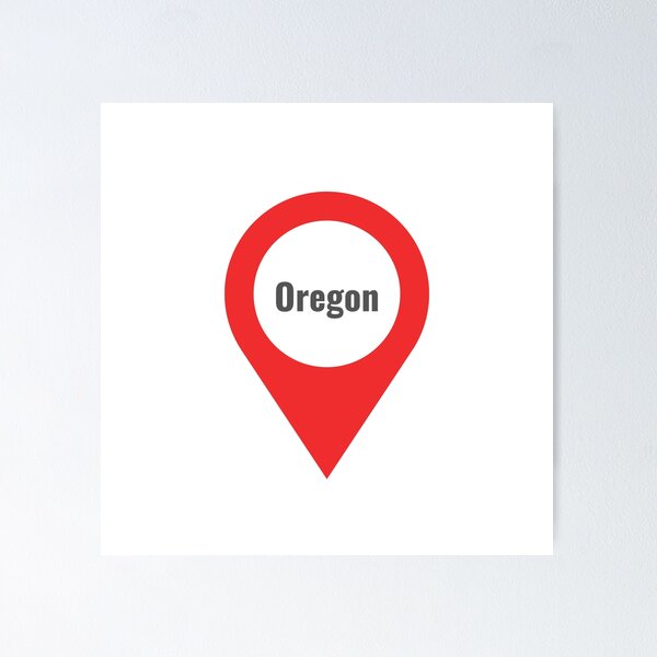 Artikelvorschau, Oregon - Standort-Tag (pink) entworfen und verkauft von CityCollection.