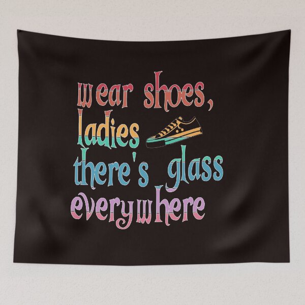 Item preview, Wear Shoes Ladies There's Glass Everywhere rainbow designed and sold by Timeforplay.