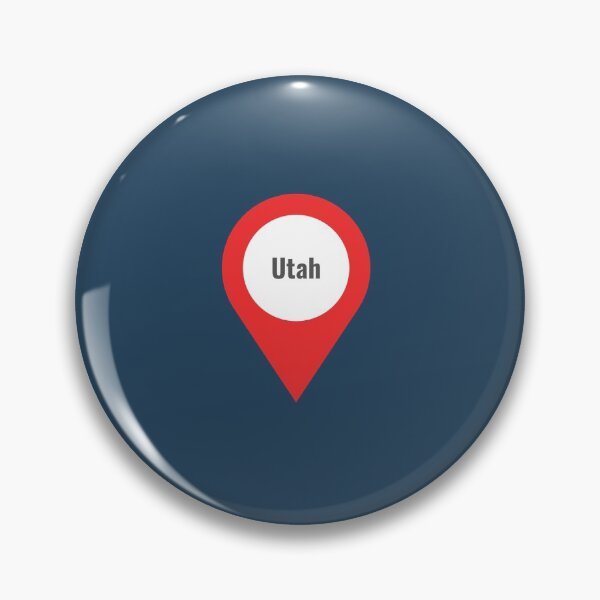 Item preview, Utah - Location Tag (pink) designed and sold by CityCollection.