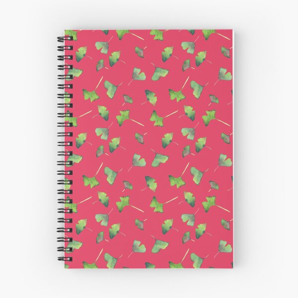 Item preview, Ginkgo Leaves - green with watermelon designed and sold by LSMwatercolour.