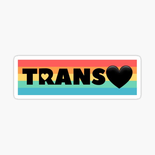 "Trans ?" Sticker for Sale by DesignsNMind Redbubble