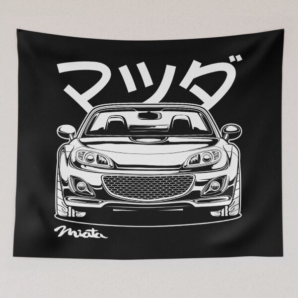 Item preview, Miata MX-5 NC Line art (White Print) designed and sold by idrdesign.