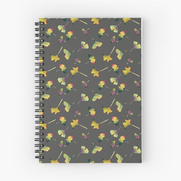Item preview, Ginkgo Leaves - butter with grey designed and sold by LSMwatercolour.