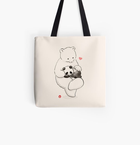 Panda Therapy All Over Print Tote Bag