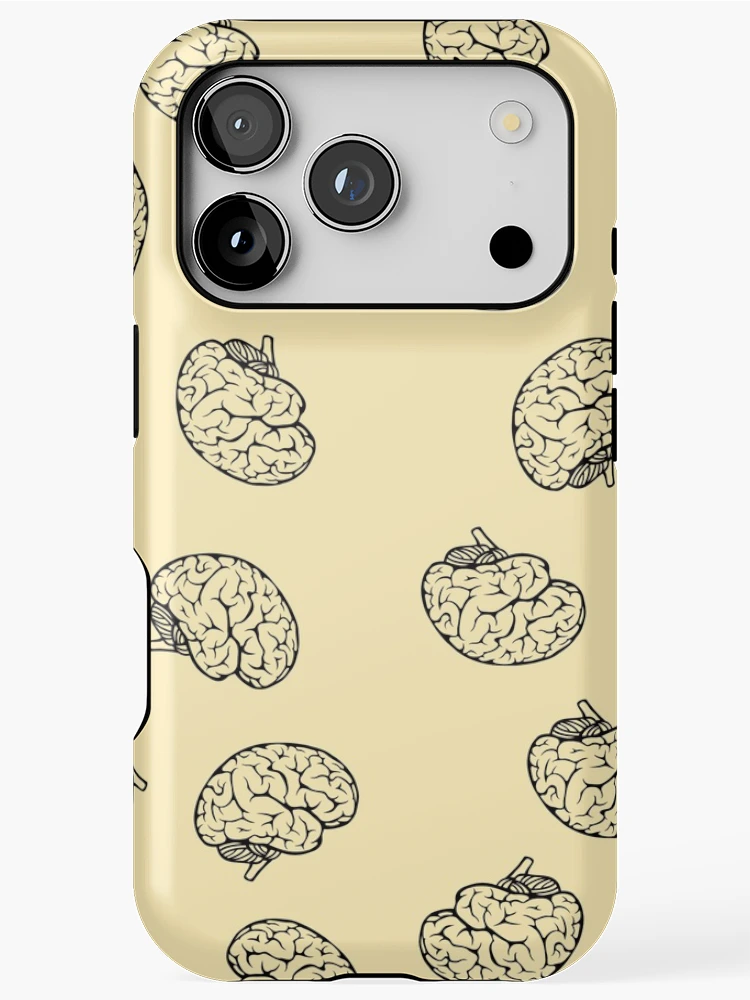 Thumbnail 1 of 4, iPhone Case, Brain Repetitive Pattern designed and sold by Rimkidd.