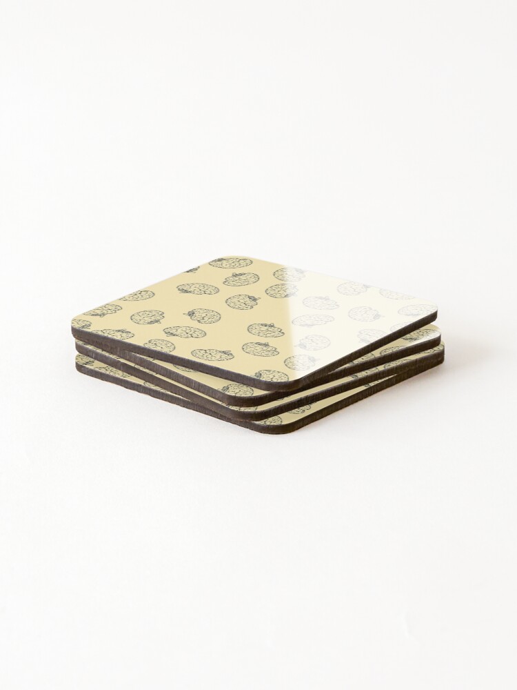 Thumbnail 4 of 5, Coasters (Set of 4), Brain Repetitive Pattern designed and sold by Rimkidd.