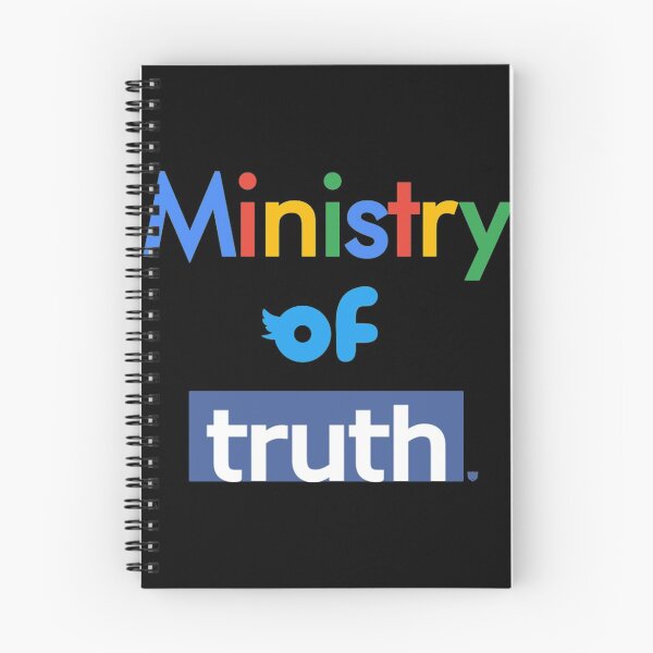 Item preview, 1984 Ministry of Truth Anti Social Media Big Tech Propaganda T-Shirt designed and sold by royaltea111.