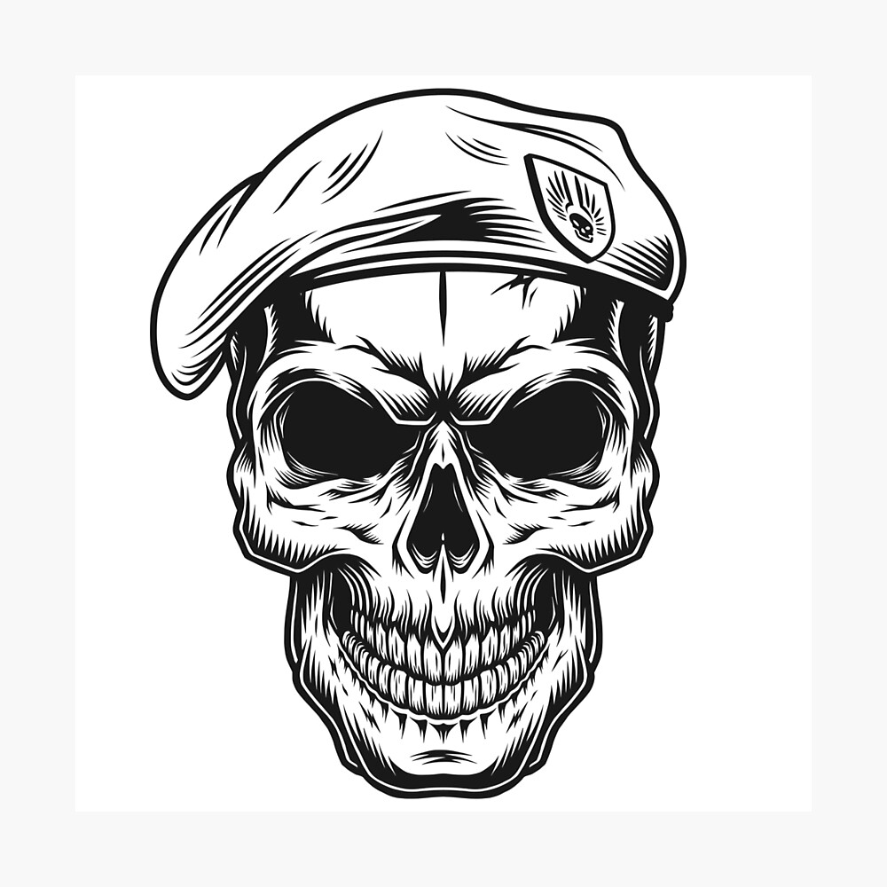 Skull beret