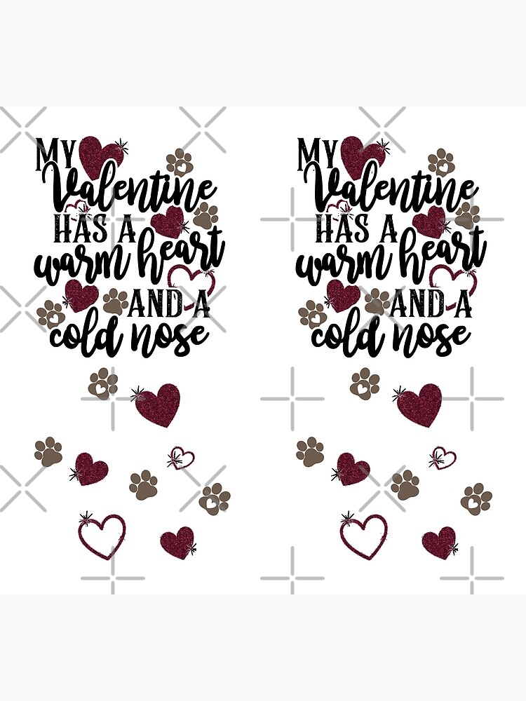 Thumbnail 5 of 5, Socks, My Valentine has a Warm Heart and a Cold Nose in Black Script designed and sold by HoverGirl.