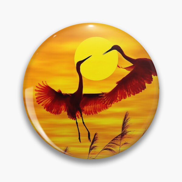 Artikelvorschau, Beauty Sunset Dusk Birds Reiher entworfen und verkauft von Pintergallery.