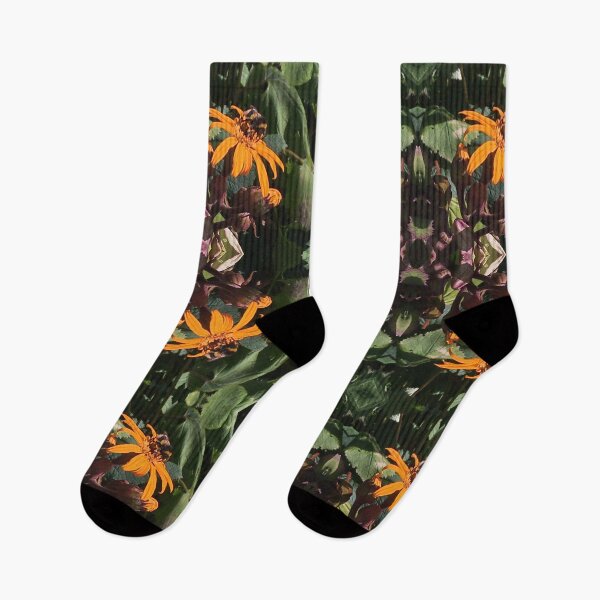 Item preview, Bumblebee Alighting on Orange Daisies, Waterside Quartet in the Summertime Sun designed and sold by RoseAromas.