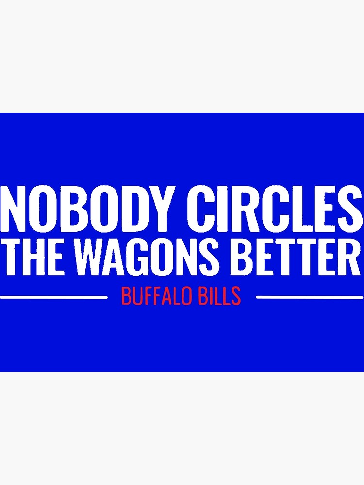 Buffalo Bills Vertical Circle The Wagons Flag