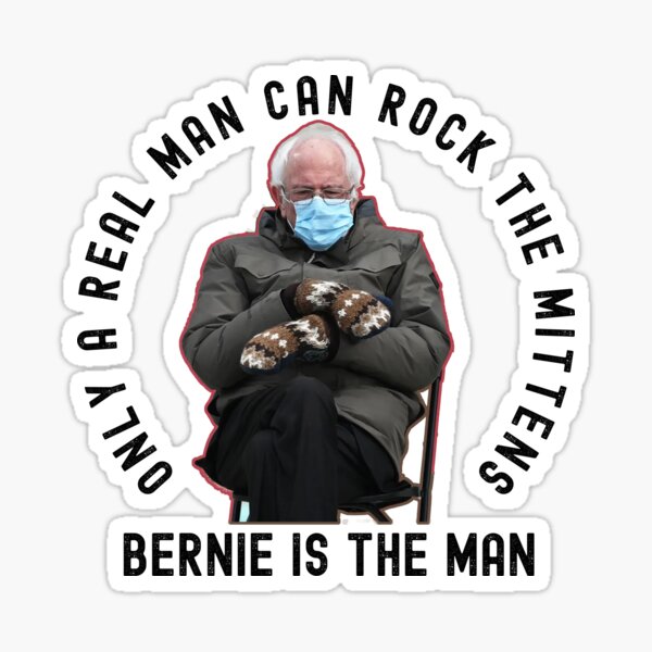 Item preview, Bernie's Mittens, real man rock the mittens, Bernie Sanders is the man designed and sold by GulQari.