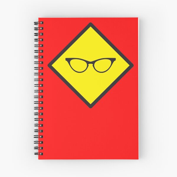 Item preview, YELLOW WARNING sign glasses designed and sold by jazzydevil.