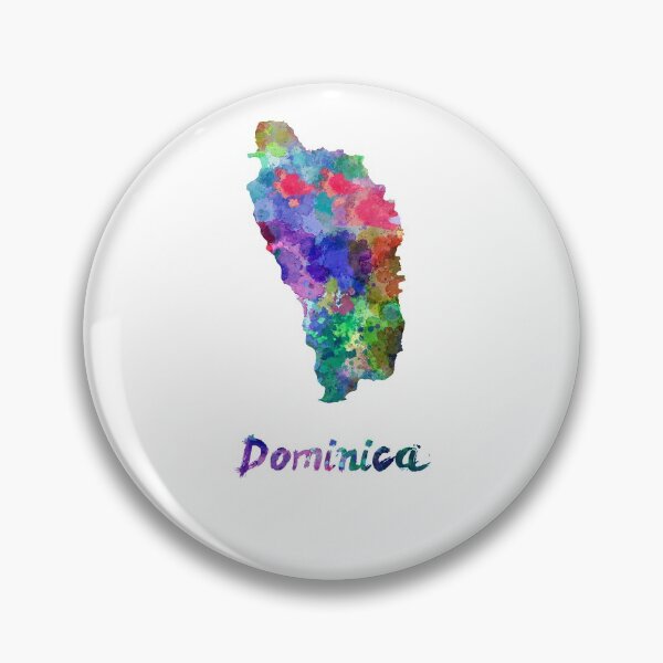 Item preview,  Dominican watercolor map designed and sold by paulrommer.