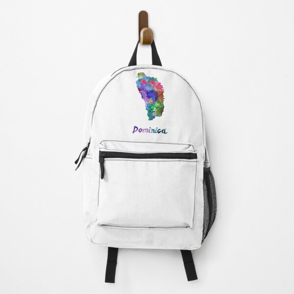 Item preview, Dominican watercolor map designed and sold by paulrommer.
