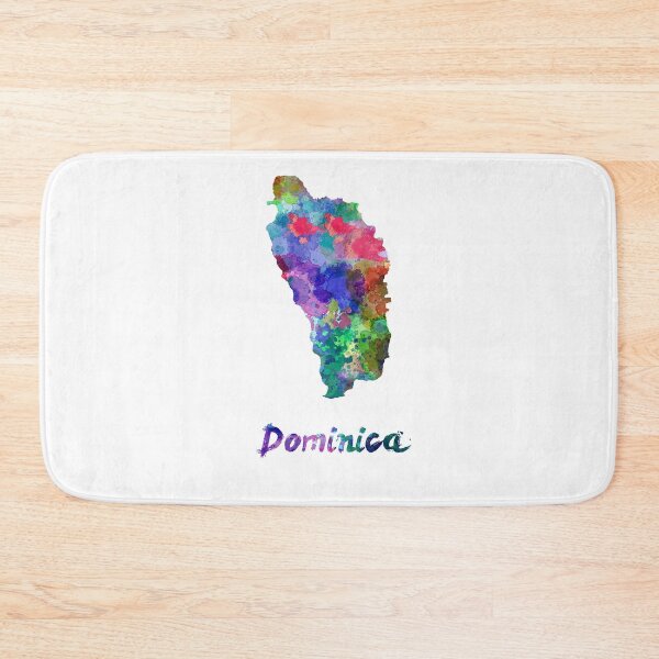 Item preview,  Dominican watercolor map designed and sold by paulrommer.