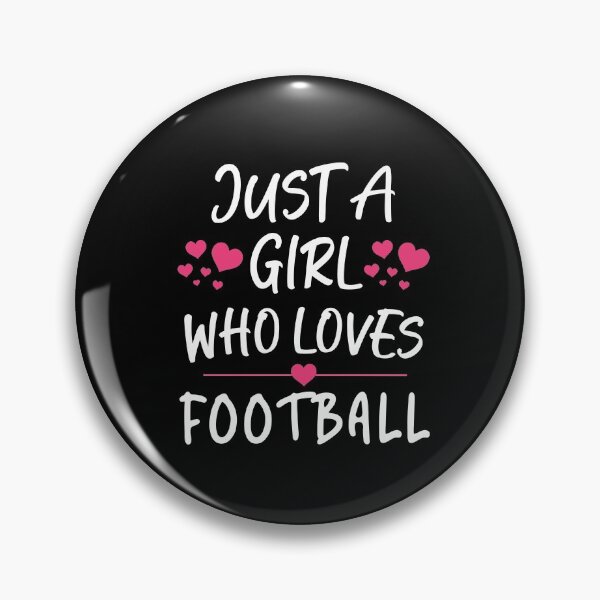 Item preview, Just a Girl Who Loves Football designed and sold by FanaticTee.