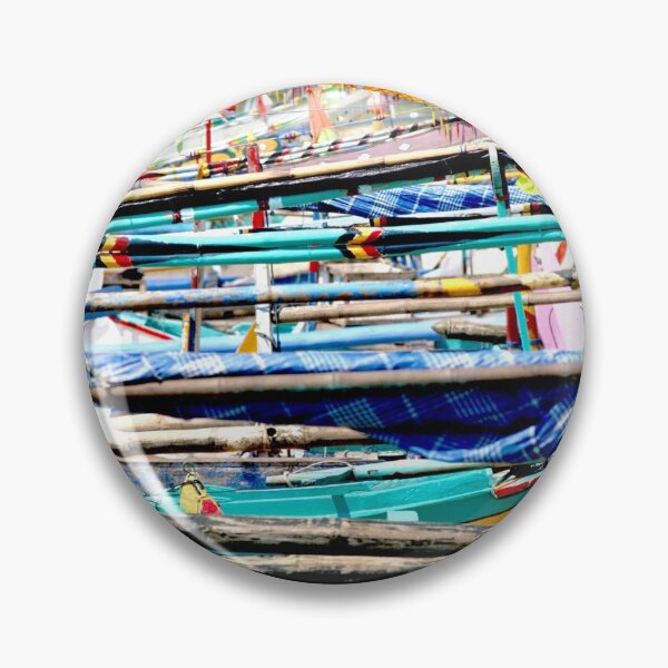 Item preview, Colourful Indonesian fishing boats on a Lombok beach designed and sold by ArtbyBodge.