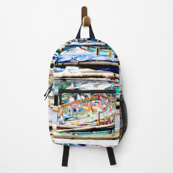 Item preview, Colourful Indonesian fishing boats on a Lombok beach designed and sold by ArtbyBodge.