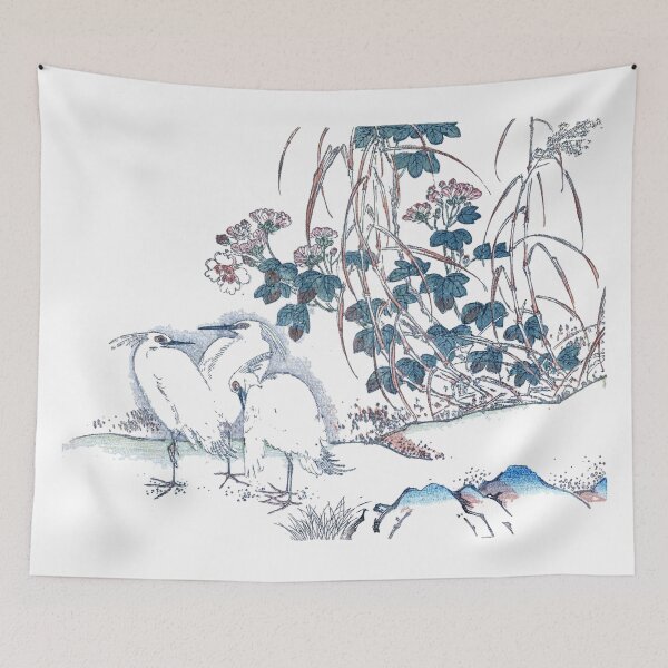 Item preview, Ilustración japonesa pájaros y flores designed and sold by Rantan1618.
