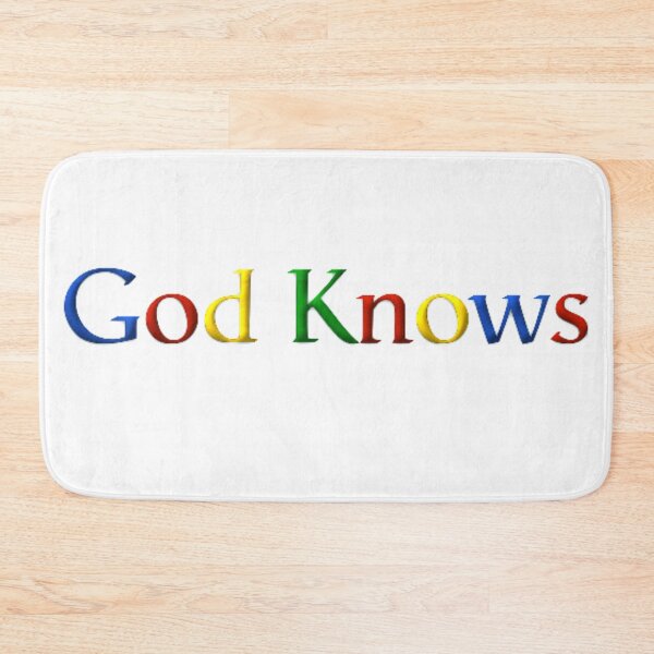 Item preview, God Knows Ask God Religious Seek And Find Search Engine SEO Logo Parody  designed and sold by hempress.