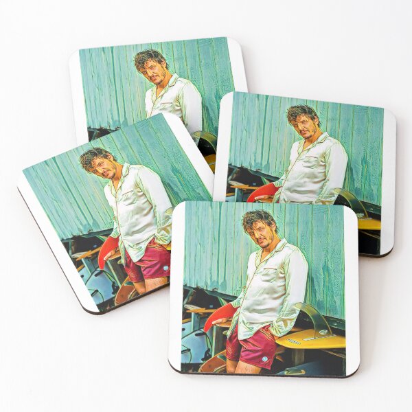 Item preview, Pedro Pascal In Beach Wear Paint Art - Handsome and Sexy designed and sold by ecdato.