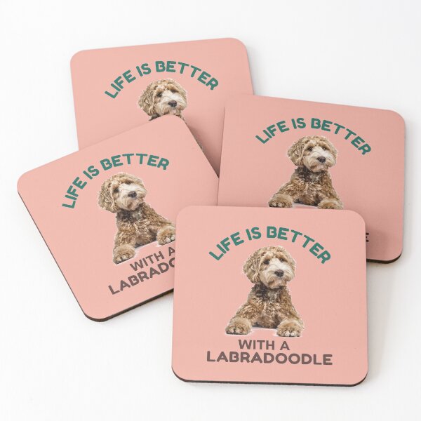 Item preview, Life is Better with Mini Golden Labradoodle designed and sold by ARUN VASWANI.