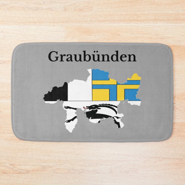 Item preview, Graubunden Canton Map Flag, Switzerland designed and sold by marosharaf.