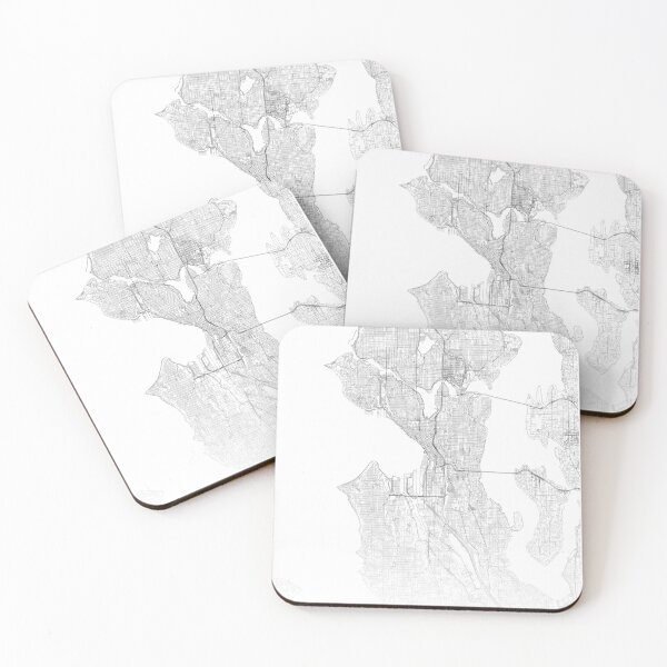 Item preview, Seattle Map, Art Print By LandSartprints designed and sold by LandSartprints.