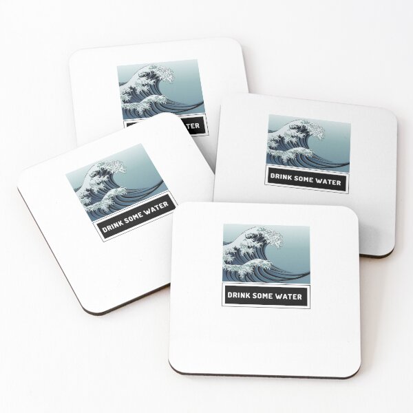 Item preview, Drink Some Water Great Wave designed and sold by BestUncommonTee.