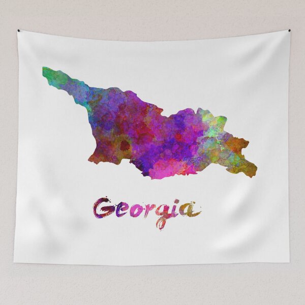 Item preview,  Georgia watercolor map designed and sold by paulrommer.