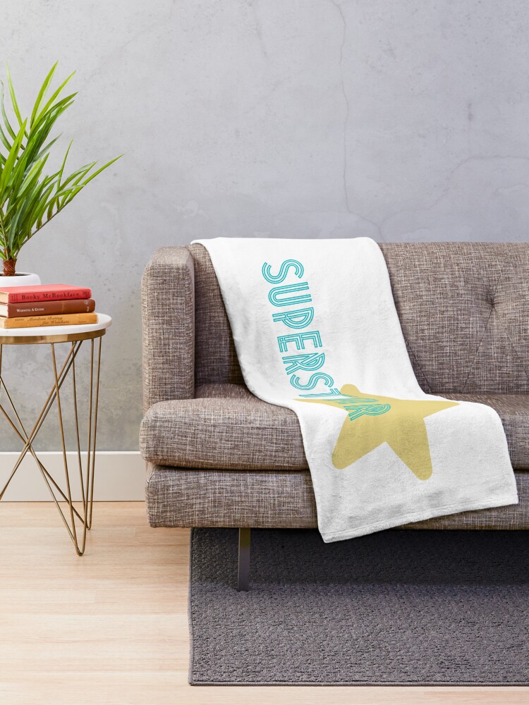 Thumbnail 2 of 6, Throw Blanket, Superstar designed and sold by InputVSOutput.