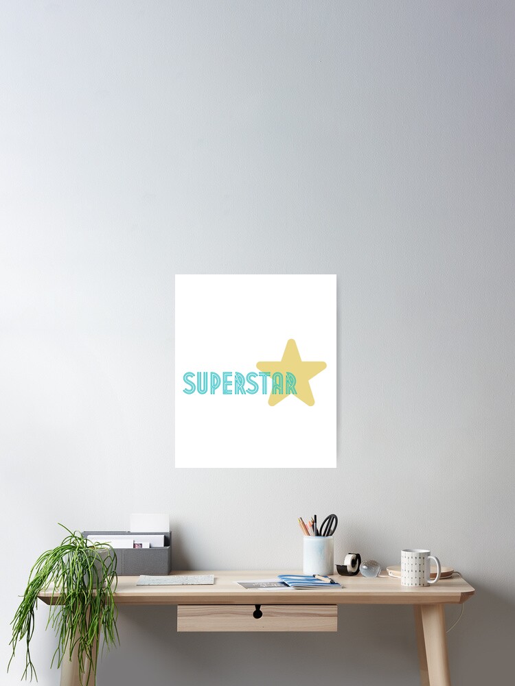 Thumbnail 2 of 3, Poster, Superstar designed and sold by InputVSOutput.