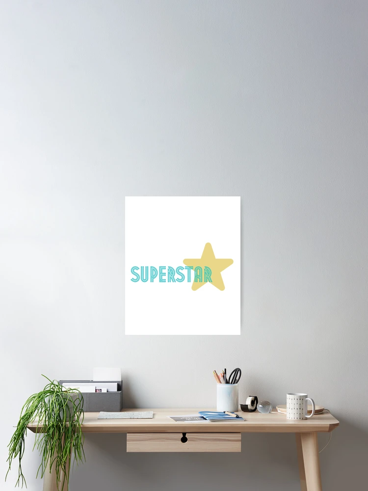 Thumbnail 2 of 3, Poster, Superstar designed and sold by InputVSOutput.