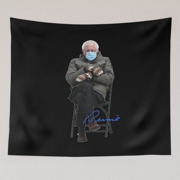 Item preview, Bernie Sanders Mittens inauguration uncle bernie feel the bern bernie meme fan art shirt merch designed and sold by charmingthreads.