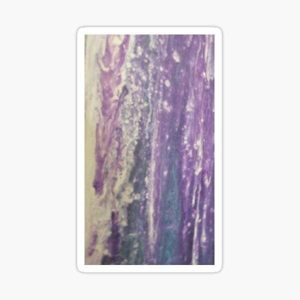 Artikel-Vorschau von MsRose123 REH Art blaugrün Stalagmit Acryl Flutmalerei, designt und verkauft von MsRose123.
