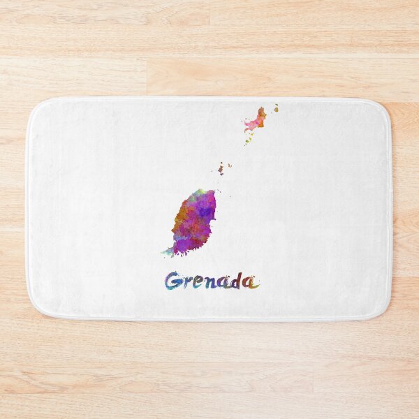 Item preview, Grenada watercolor map designed and sold by paulrommer.