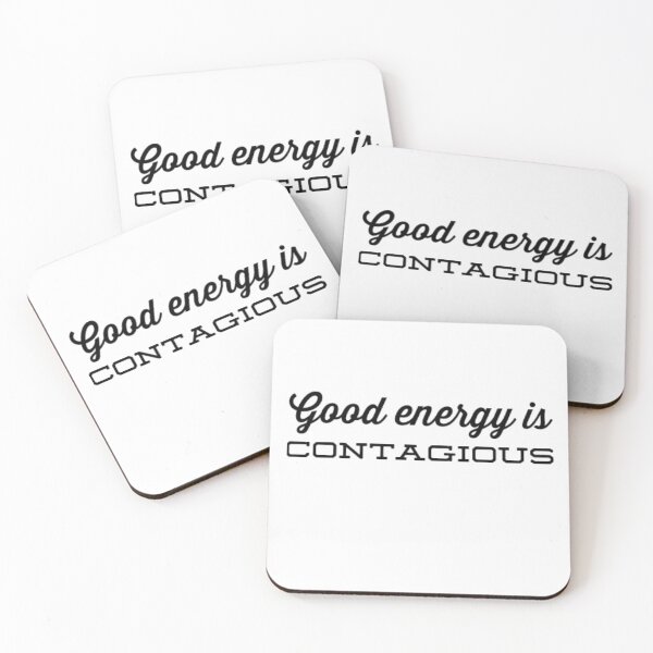 Item preview, Good energy is contagious yoga positivity black font design designed and sold by ashdenent.