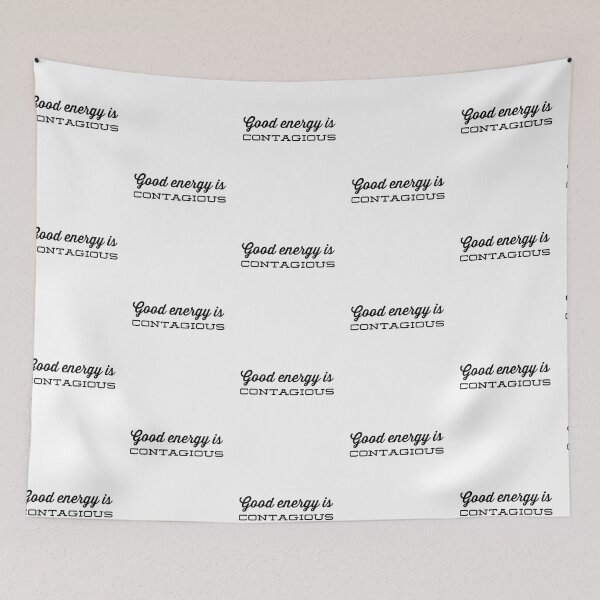 Item preview, Good energy is contagious yoga positivity black font design designed and sold by ashdenent.