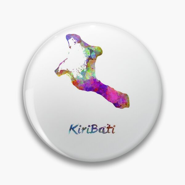Item preview, Kiribati watercolor map designed and sold by paulrommer.