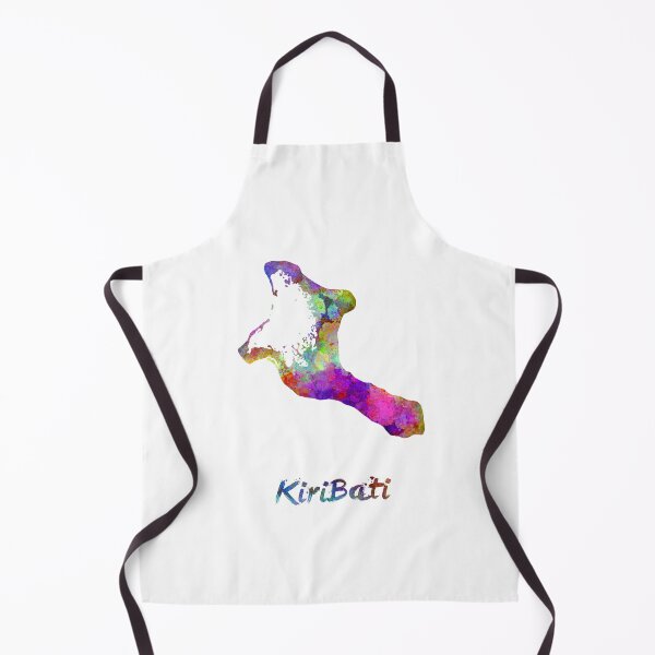Item preview, Kiribati watercolor map designed and sold by paulrommer.